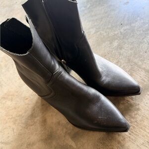 Steve Madden Sleek Black Ankle Booties